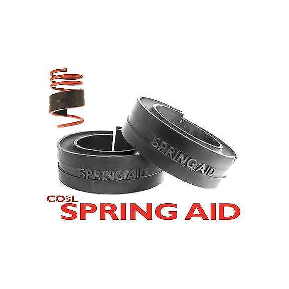 Pair 26-38mm Gap Coil Spring Assistors Spacers Rubber Towing Caravan Heavy Loads B1-SA002