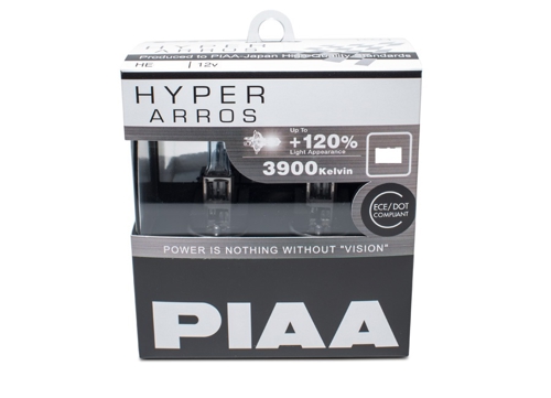 PIAA HYPER Arros 3900K Brilliant White Light / Bulbs H11 55 equal to 110W 12V