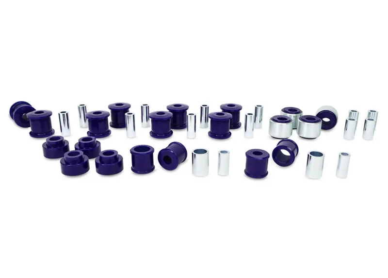 For Nissan Patrol Y60 + Y61 Castor Correction Front + Rear Bush Kit SuperPro Polyurethane