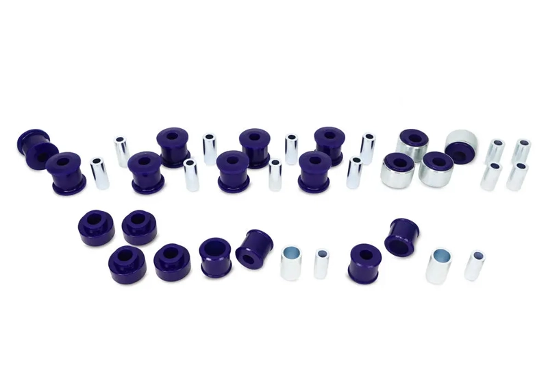 For Nissan Patrol Y60 + Y61 Castor Correction Front + Rear Bush Kit SuperPro Polyurethane