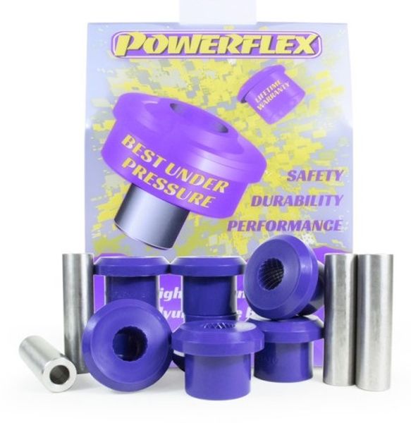 Powerflex Poly Rear Spring Eye + Shackle Bushes Set