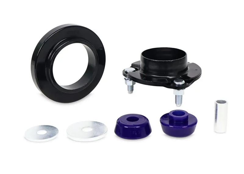 SuperPro Poly Front ReadyStrut Top Caps Spring Seat Nuts , Washers KitRS006