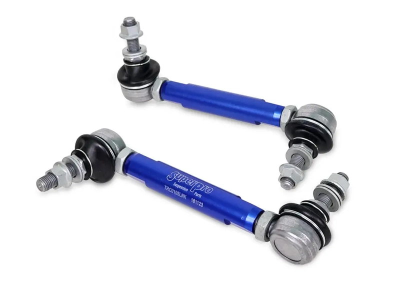 PAIR SuperPro Antiroll/Sway Bar Universal Adjustable Drop Links 10mm x 160-205mm