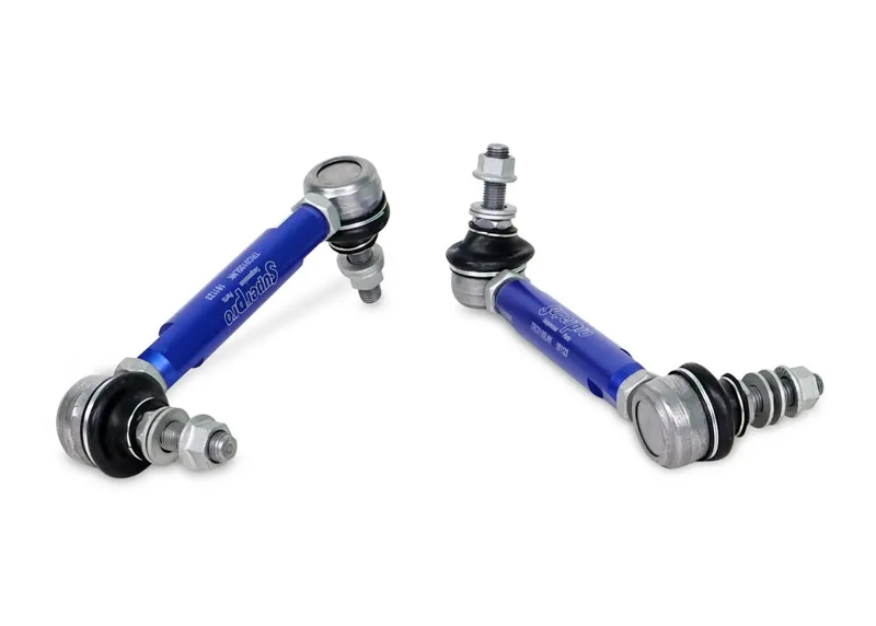 PAIR SuperPro Antiroll/Sway Bar Universal Adjustable Drop Links 10mm x 160-205mm