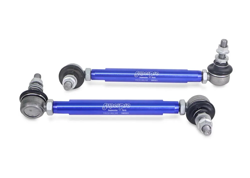 PAIR SuperPro Antiroll/Sway Bar Universal Adjustable Drop Links 10mm x 210-260mm