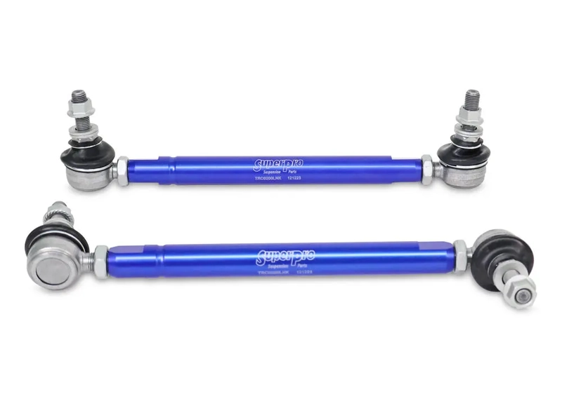 PAIR SuperPro Antiroll/Sway Bar Universal Adjustable Drop Links 10mm x 254-305mm