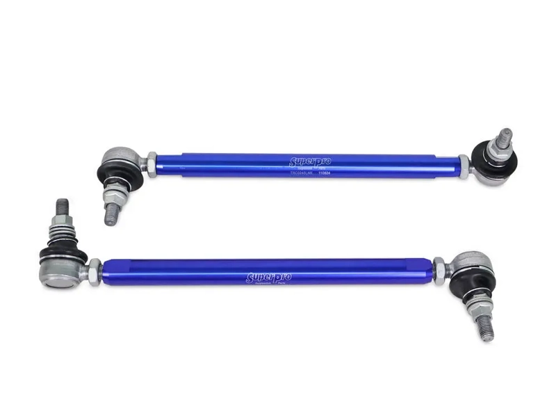 PAIR SuperPro Antiroll/Sway Bar Universal Adjustable Drop Links 10mm x 300-345mm
