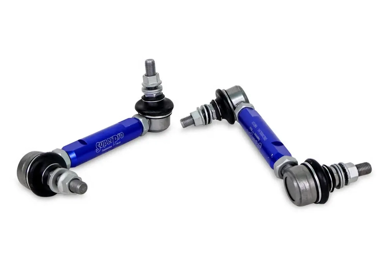 PAIR SuperPro Antiroll/Sway Bar Universal Adjustable Drop Links 10mm x 140-185mm