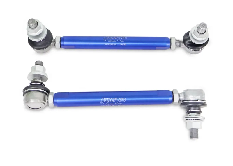 PAIR SuperPro Antiroll/Sway Bar Universal Adjustable Drop Links 12mm x 210-260mm