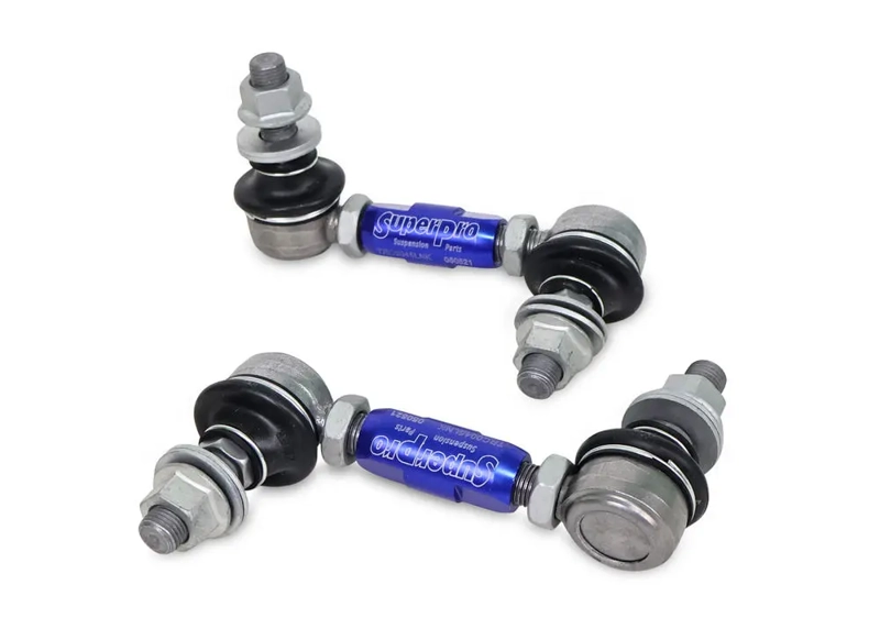PAIR SuperPro Antiroll/Sway Bar Universal Adjustable Drop Links 12mm x 100-120mm