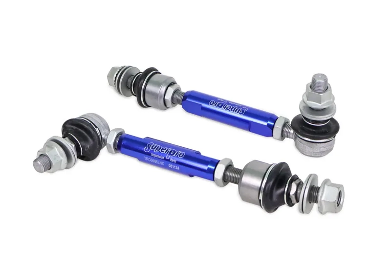 PAIR SuperPro Antiroll/Sway Bar Universal Adjustable Drop Links 12mm x 165-210mm