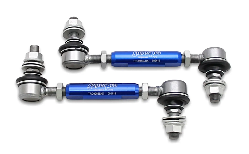 PAIR SuperPro Antiroll/Sway Bar Universal Adjustable Drop Links 12mm x 140-185mm