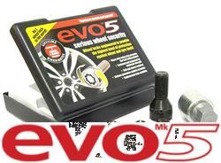 Set Of 4 Evo MK5 M14x1.25 Black Locking Bolts