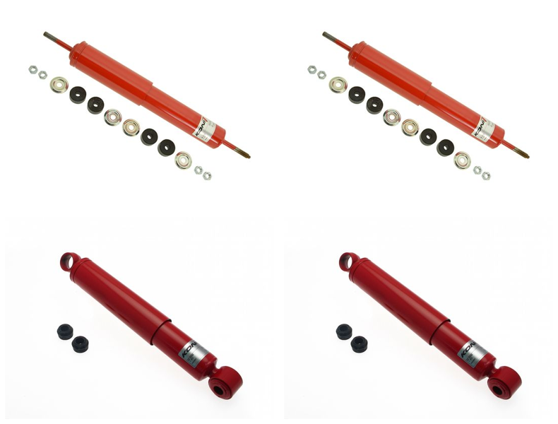 Front + Rear Koni Heavy Track Uprated Shock Absorber Set TO-HT1415